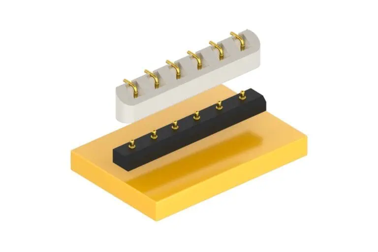 Federkontaktstifte (Pogo-Pins)– Detailansicht